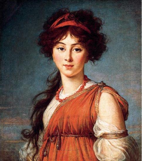 elisabeth vigee-lebrun Varvara Ivanovna Narishkine, nee Ladomirsky Norge oil painting art